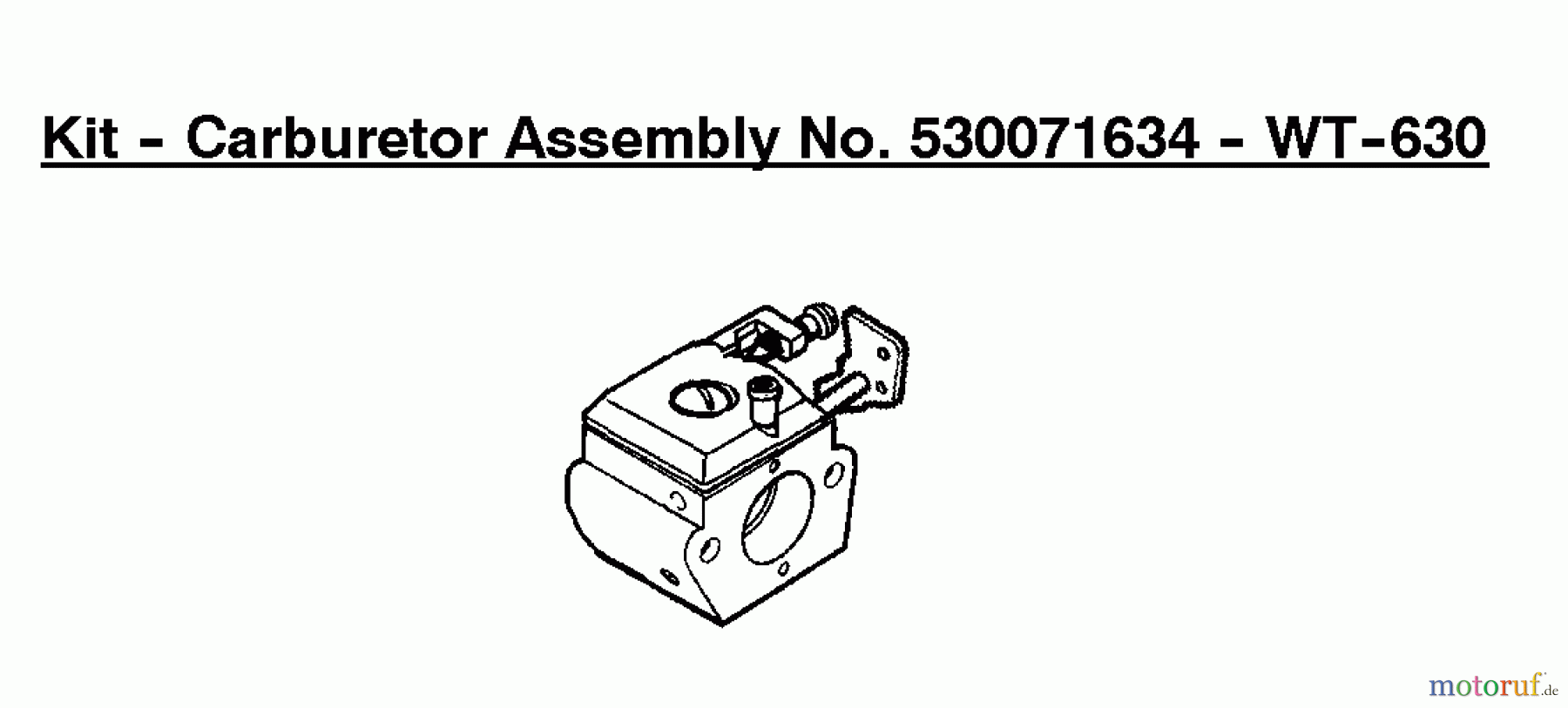 Poulan / Weed Eater Bläser / Sauger / Häcksler / Mulchgeräte GE21 - Weed Eater Edger Kit - Carburetor Assembly