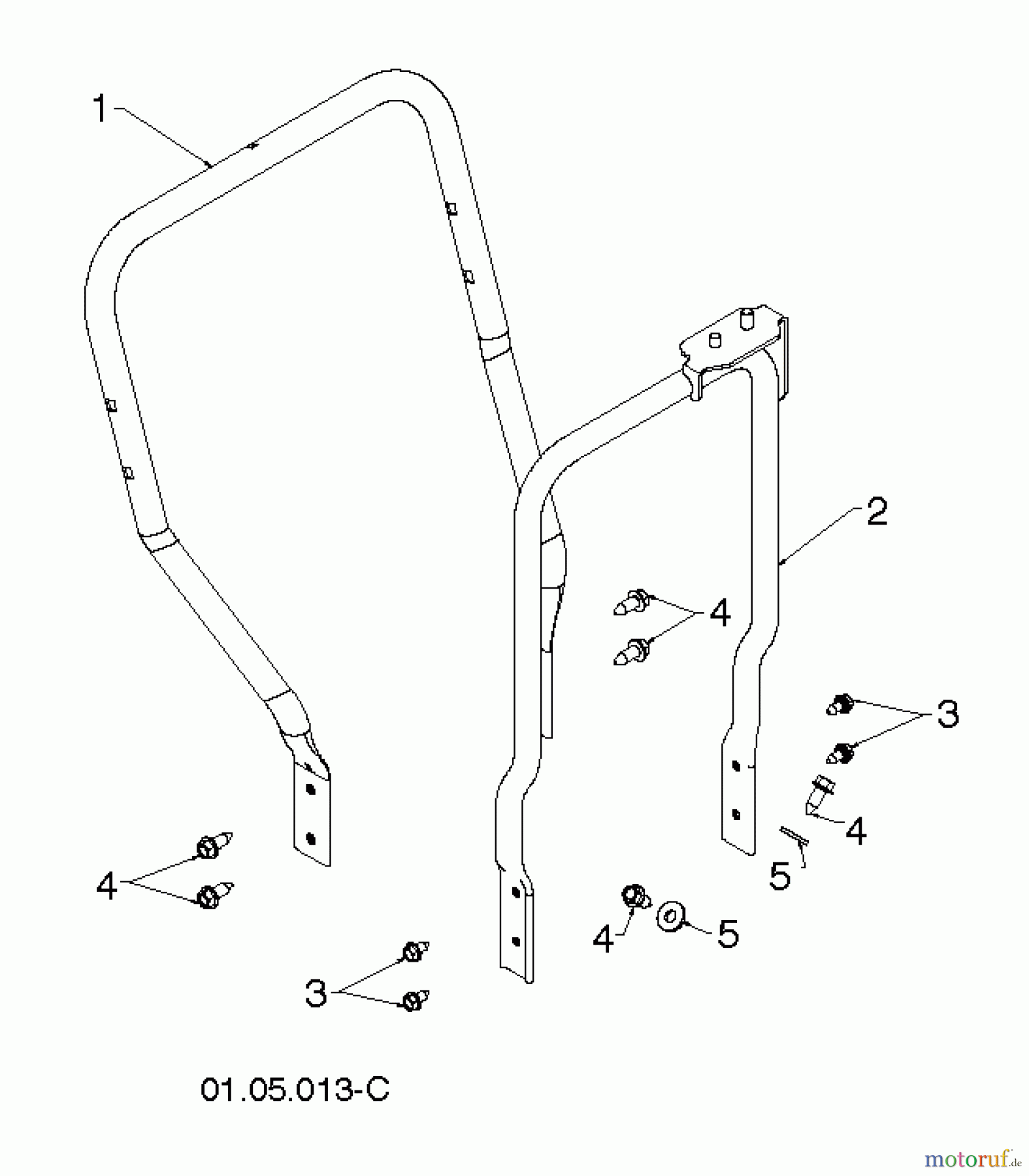  Poulan / Weed Eater Schneefräsen PR627ES (96192003804) - Poulan Pro Snow Thrower (2012-06) HANDLE #2