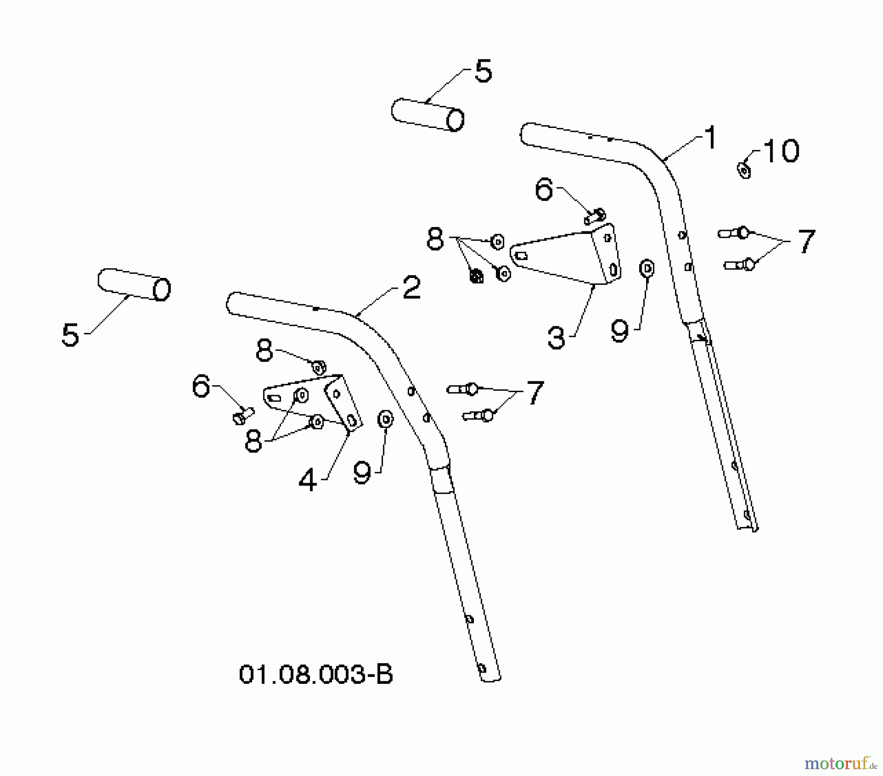 Poulan / Weed Eater Schneefräsen PR627ES (96192003804) - Poulan Pro Snow Thrower (2012-06) HANDLE #4
