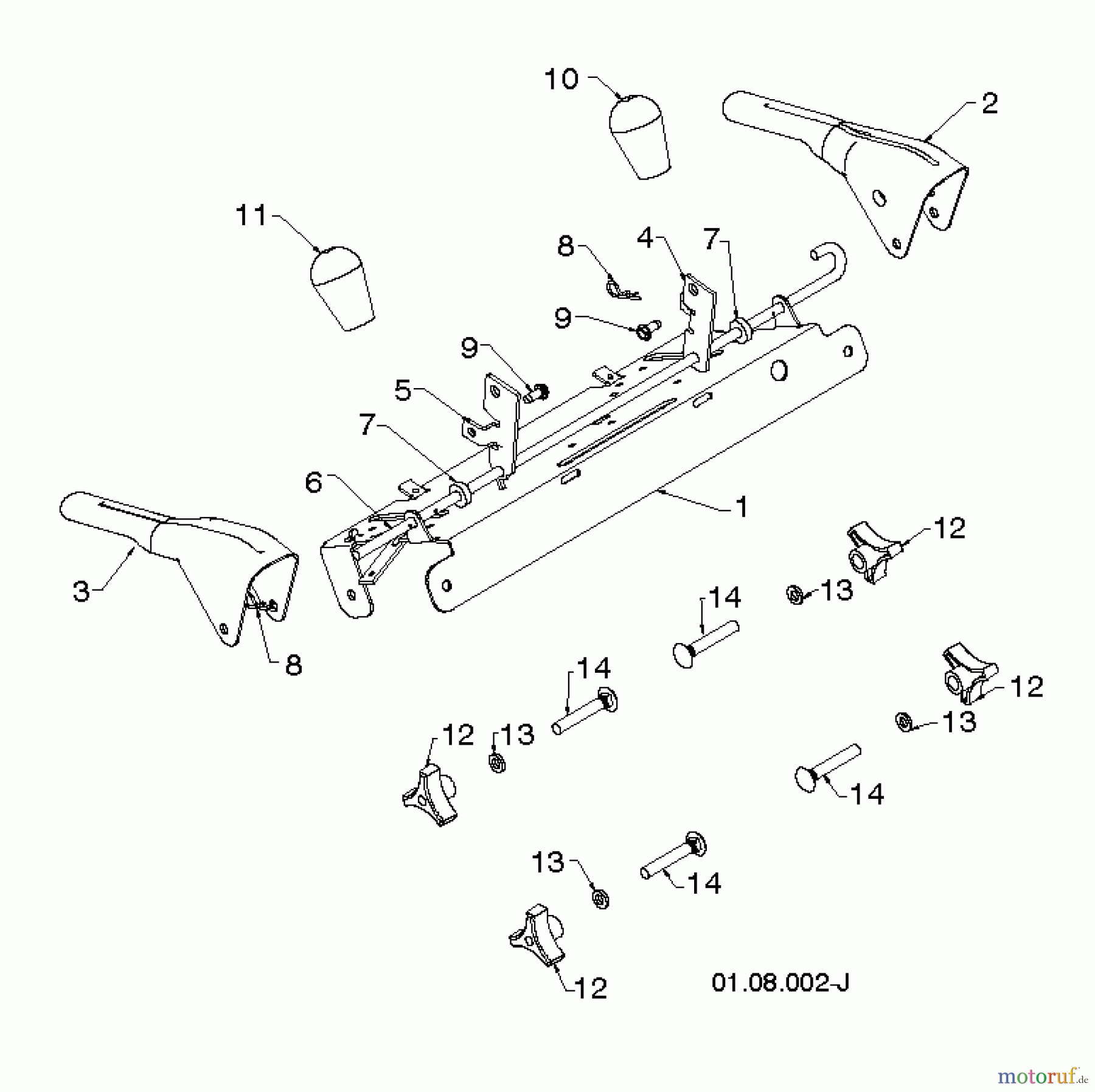 Poulan / Weed Eater Schneefräsen PR627ES (96192003804) - Poulan Pro Snow Thrower (2012-06) HANDLE #5