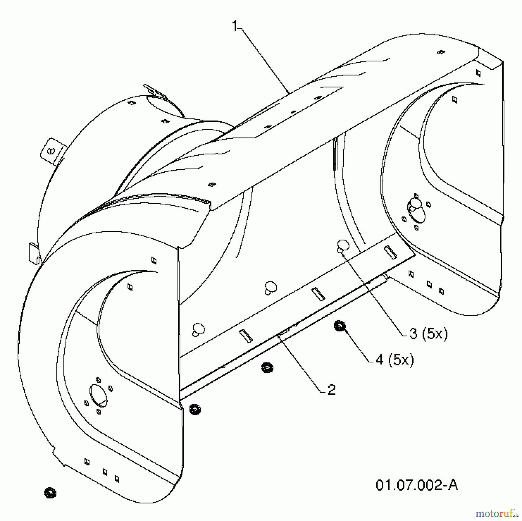 Poulan / Weed Eater Schneefräsen PR627ES (96192003803) - Poulan Pro Snow Thrower (2012-08) AUGER HOUSING IMPELLER #1