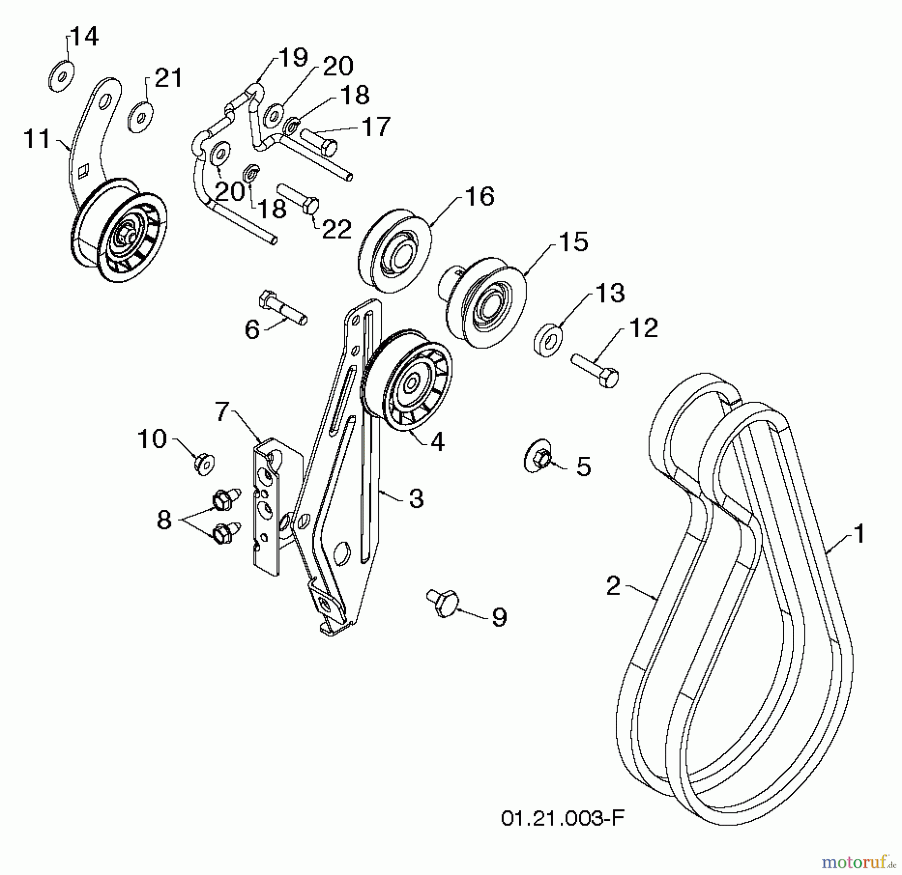 Poulan / Weed Eater Schneefräsen PR627ES (96192003806) - Poulan Pro Snow Thrower (2013-07) CHASSIS /ENGINE /PULLEY #4