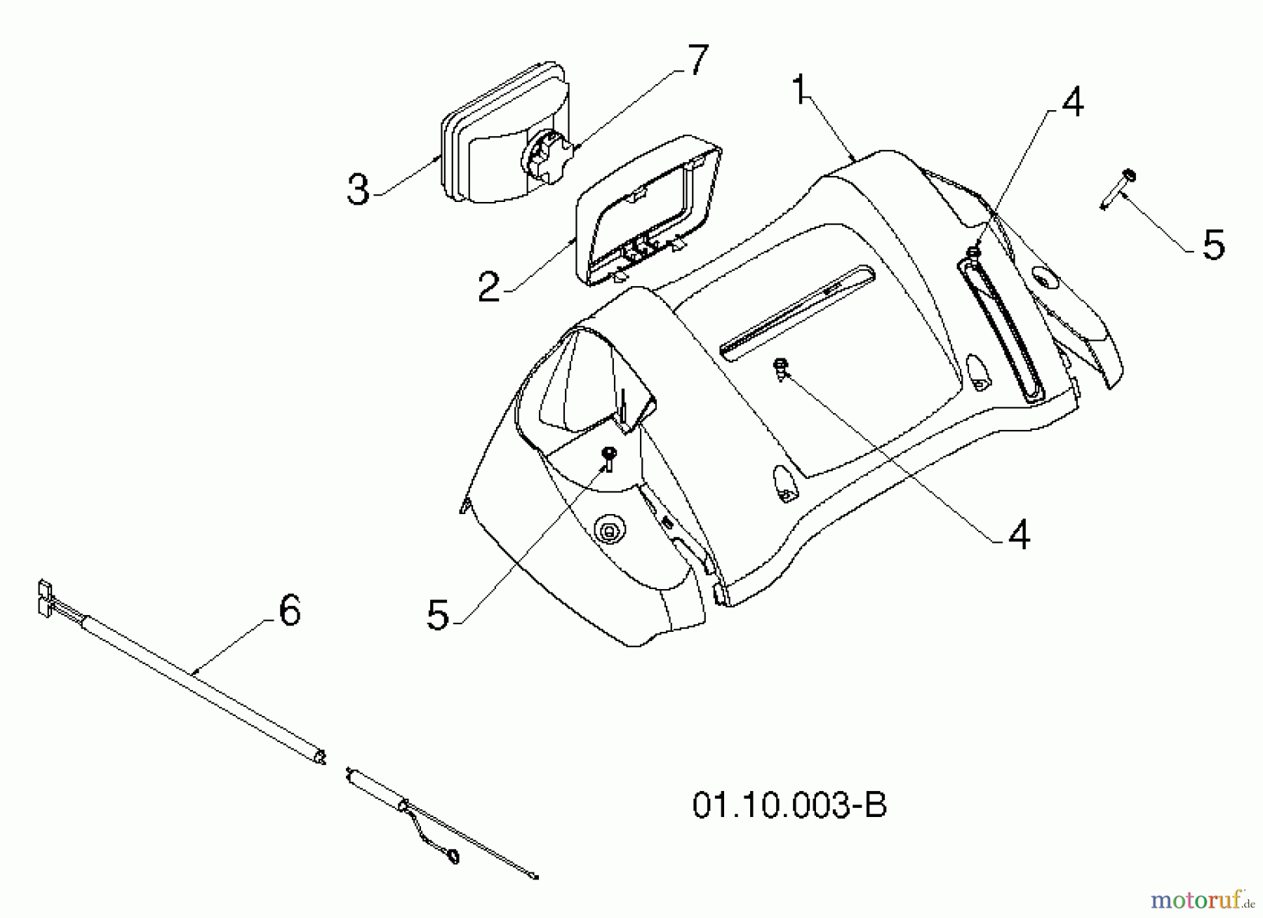 Poulan / Weed Eater Schneefräsen PR627ES (96192003806) - Poulan Pro Snow Thrower (2013-07) HANDLE #1