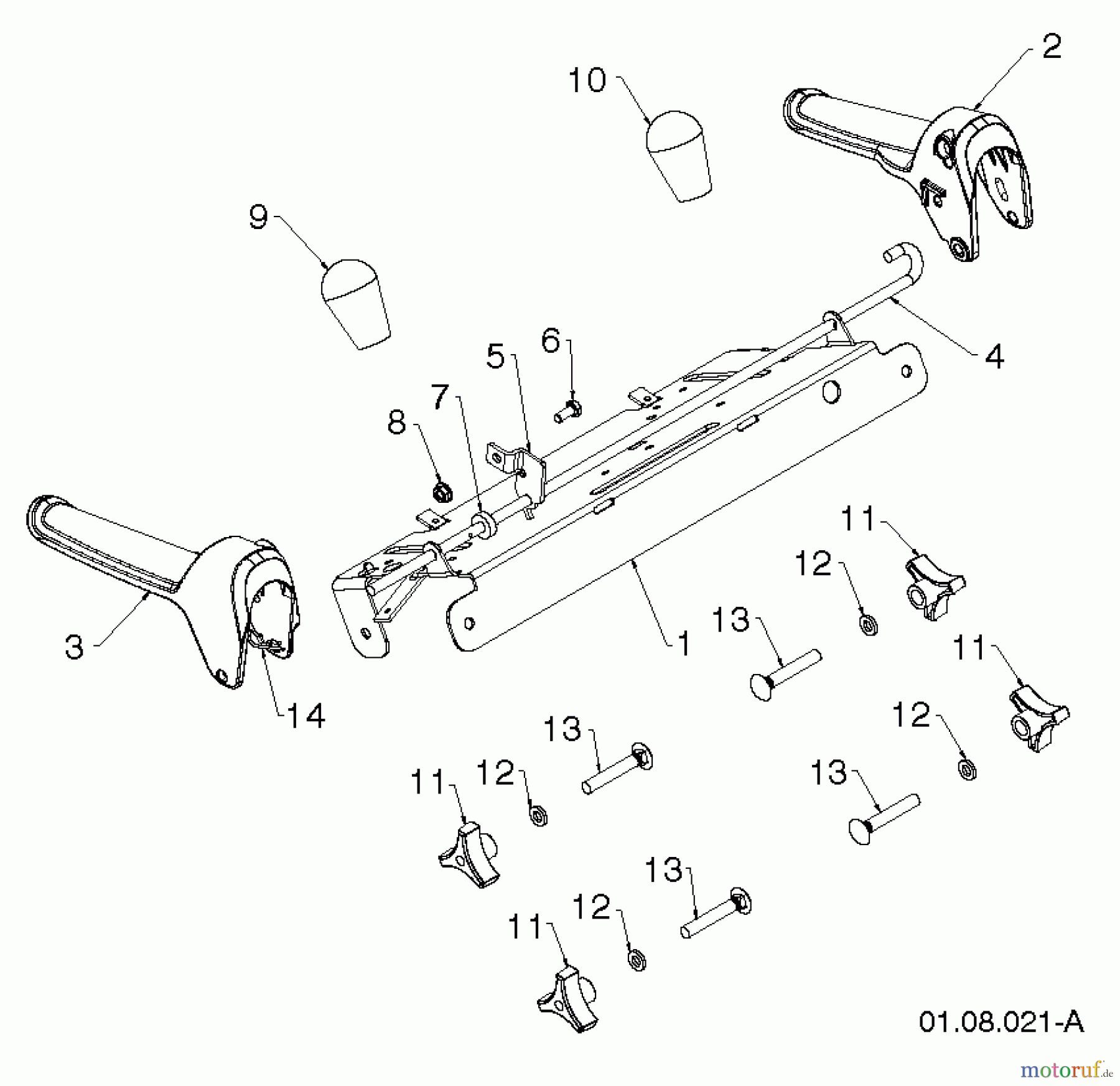 Poulan / Weed Eater Schneefräsen PR627ES (96192003806) - Poulan Pro Snow Thrower (2013-07) HANDLE #2