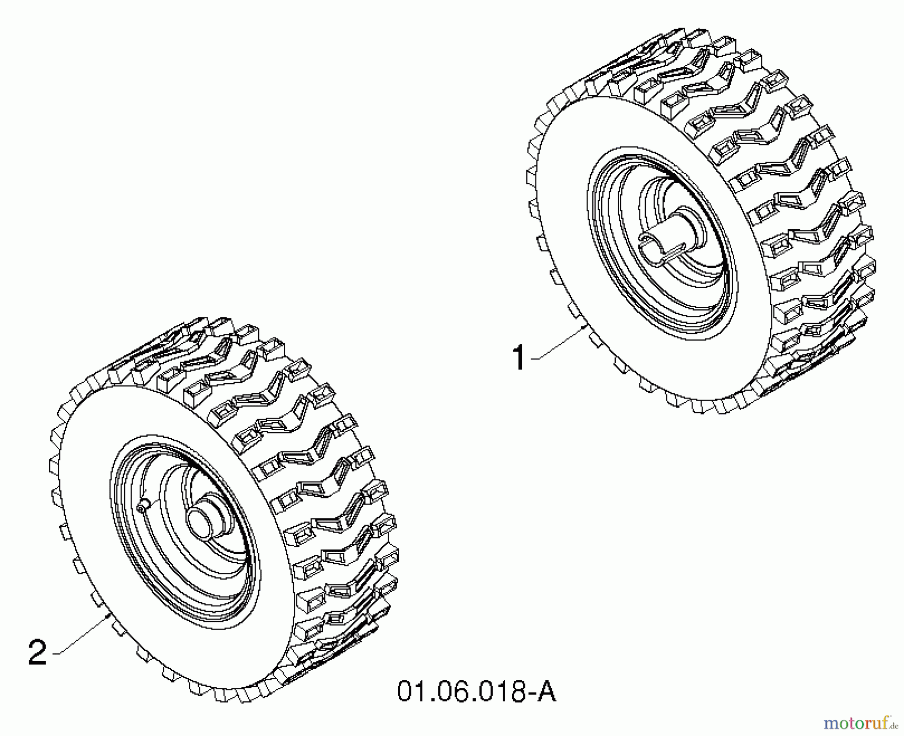 Poulan / Weed Eater Schneefräsen PR627ES (96192003806) - Poulan Pro Snow Thrower (2013-07) WHEELS TIRES