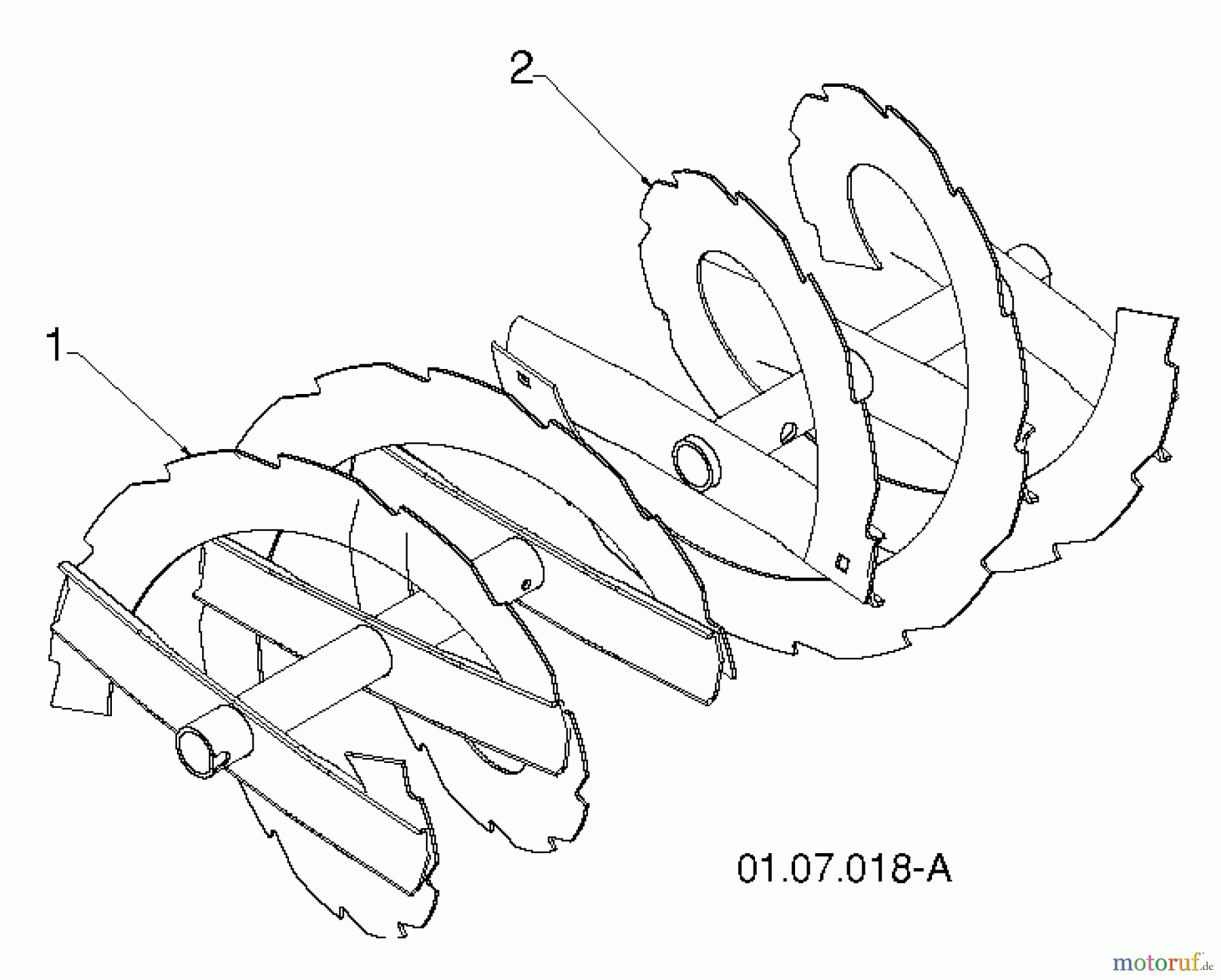 Poulan / Weed Eater Schneefräsen PR8P27ES (96192004603) - Poulan Pro Snow Thrower (2012-06) AUGER HOUSING IMPELLER #3