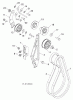 Poulan / Weed Eater PR8P27ES (96192004603) - Poulan Pro Snow Thrower (2012-06) Ersatzteile CHASSIS ENGINE PULLEYS #2