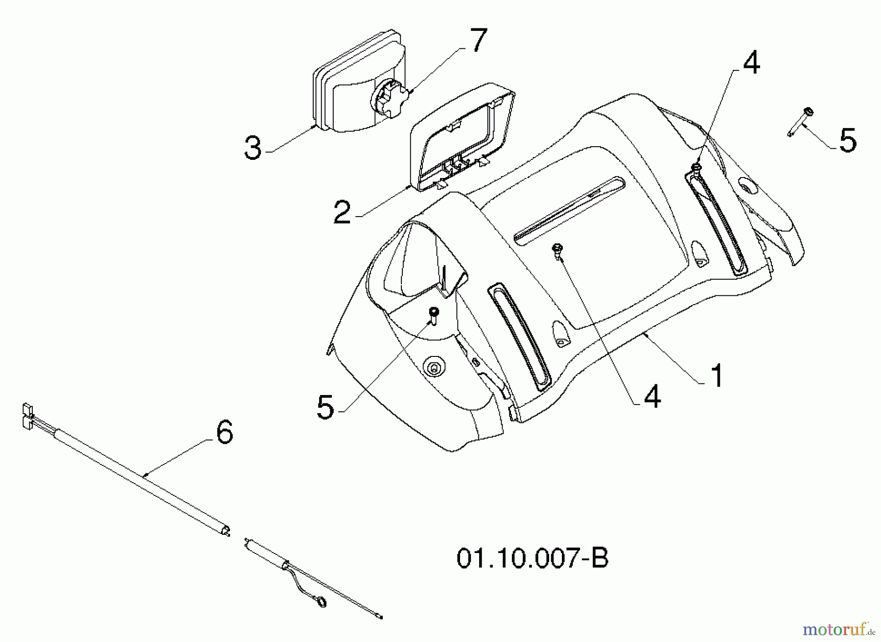 Poulan / Weed Eater Schneefräsen PR8P27ES (96192004605) - Poulan Pro Snow Thrower (2012-08) HANDLE #5