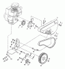 Poulan / Weed Eater PPFT35 - Poulan Pro Front-Tine Tiller Ersatzteile Belt Guard and Pulley Assembly