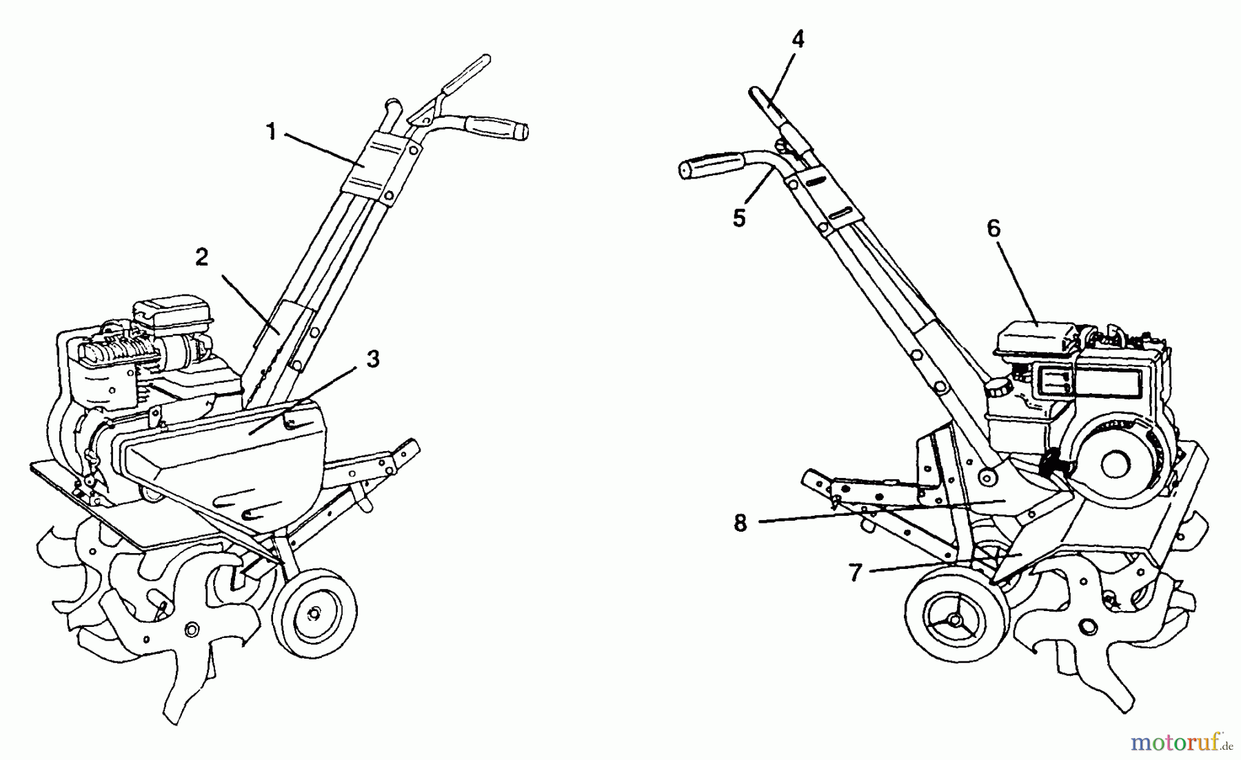  Poulan / Weed Eater Motorhacken / Kultivierer PPFT35 - Poulan Pro Front-Tine Tiller Decals
