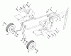 Poulan / Weed Eater PPFT35 - Poulan Pro Front-Tine Tiller Ersatzteile Wheel and Depth Stake Assembly