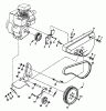 Poulan / Weed Eater PPFT3KA - Poulan Pro Front-Tine Tiller Ersatzteile BELT GUARD AND PULLEY ASSEMBLY