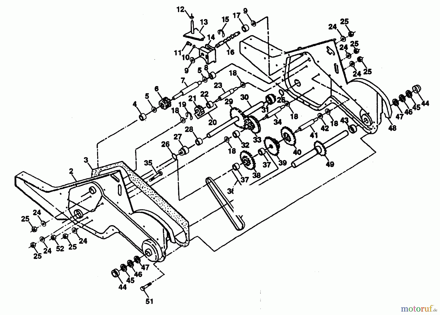 Poulan / Weed Eater Motorhacken / Kultivierer PPRT5B - Poulan Pro Rear-Tine Tiller TRANSMISSION