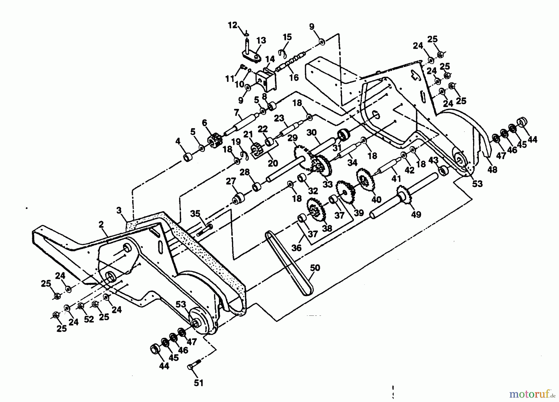 Poulan / Weed Eater Motorhacken / Kultivierer PPRT5K - Poulan Pro Rear-Tine Tiller TRANSMISSION
