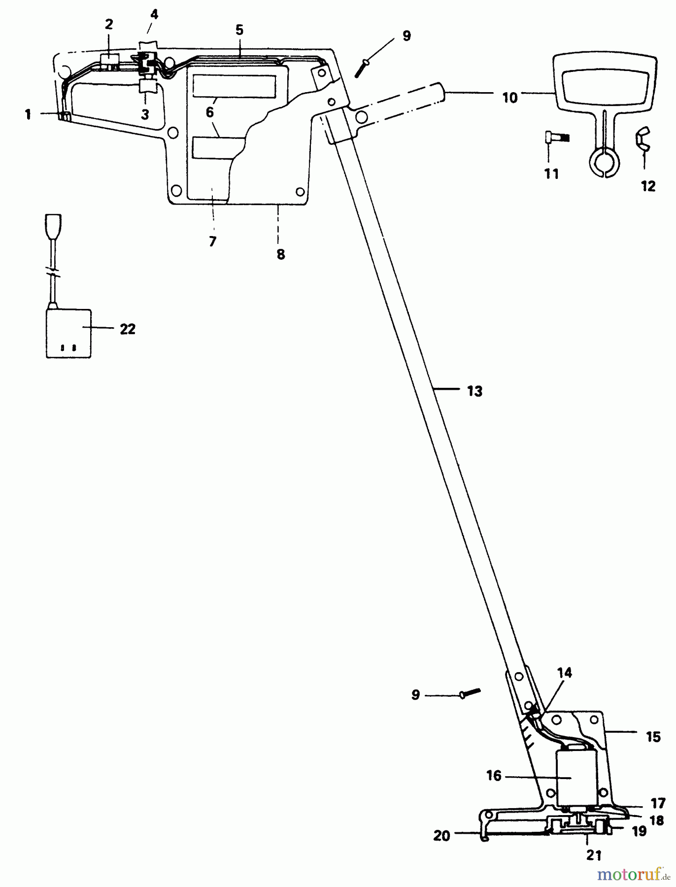 Poulan / Weed Eater Motorsensen, Trimmer 118 - Weed Eater Electric Trimmer TRIMMER ASSEMBLY