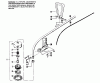 Poulan / Weed Eater 2215 - Weed Eater String Trimmer Ersatzteile CUTTING HEAD ASSEMBLY