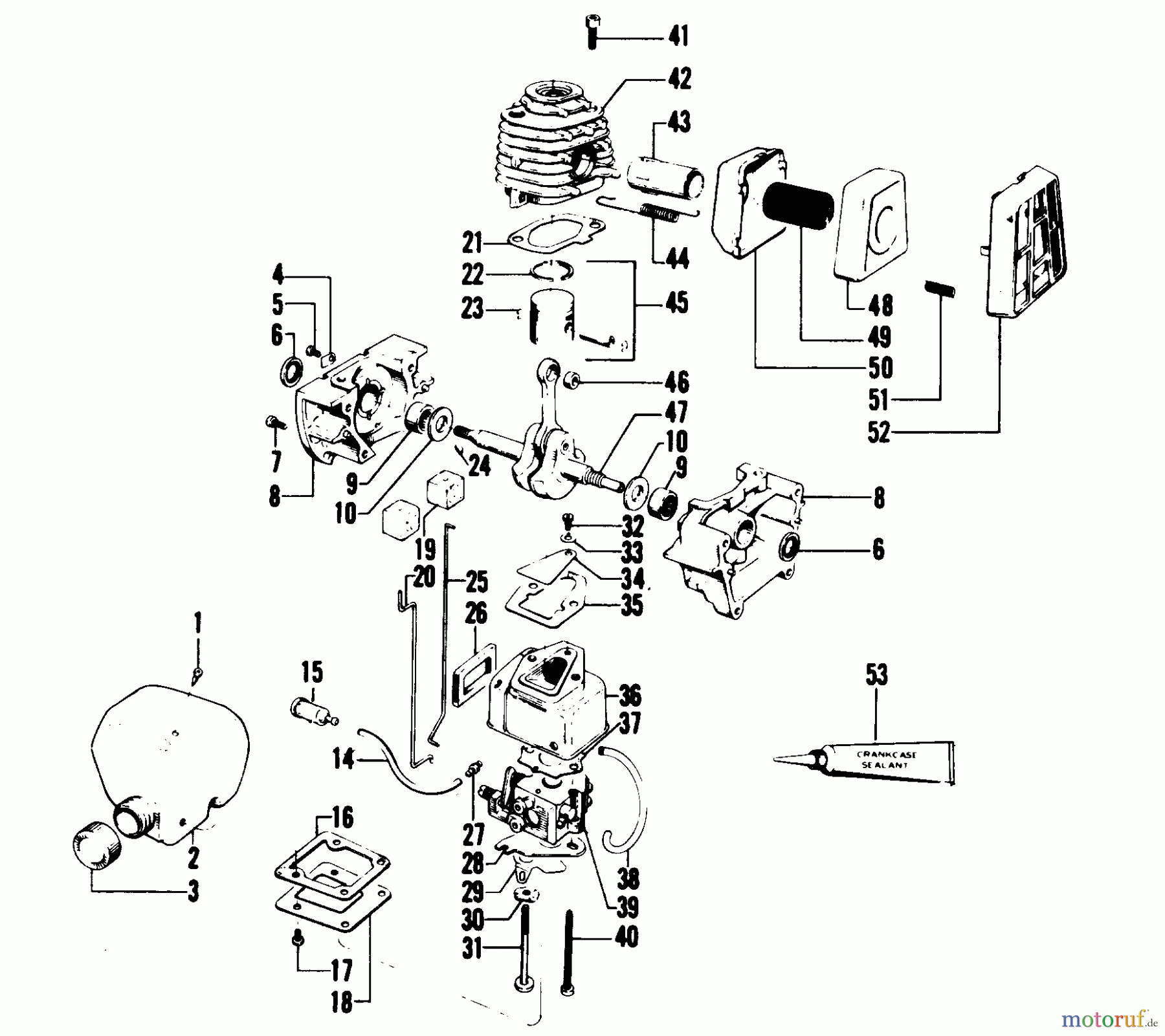 Poulan / Weed Eater Motorsensen, Trimmer 2610 - Weed Eater String Trimmer POWER UNIT