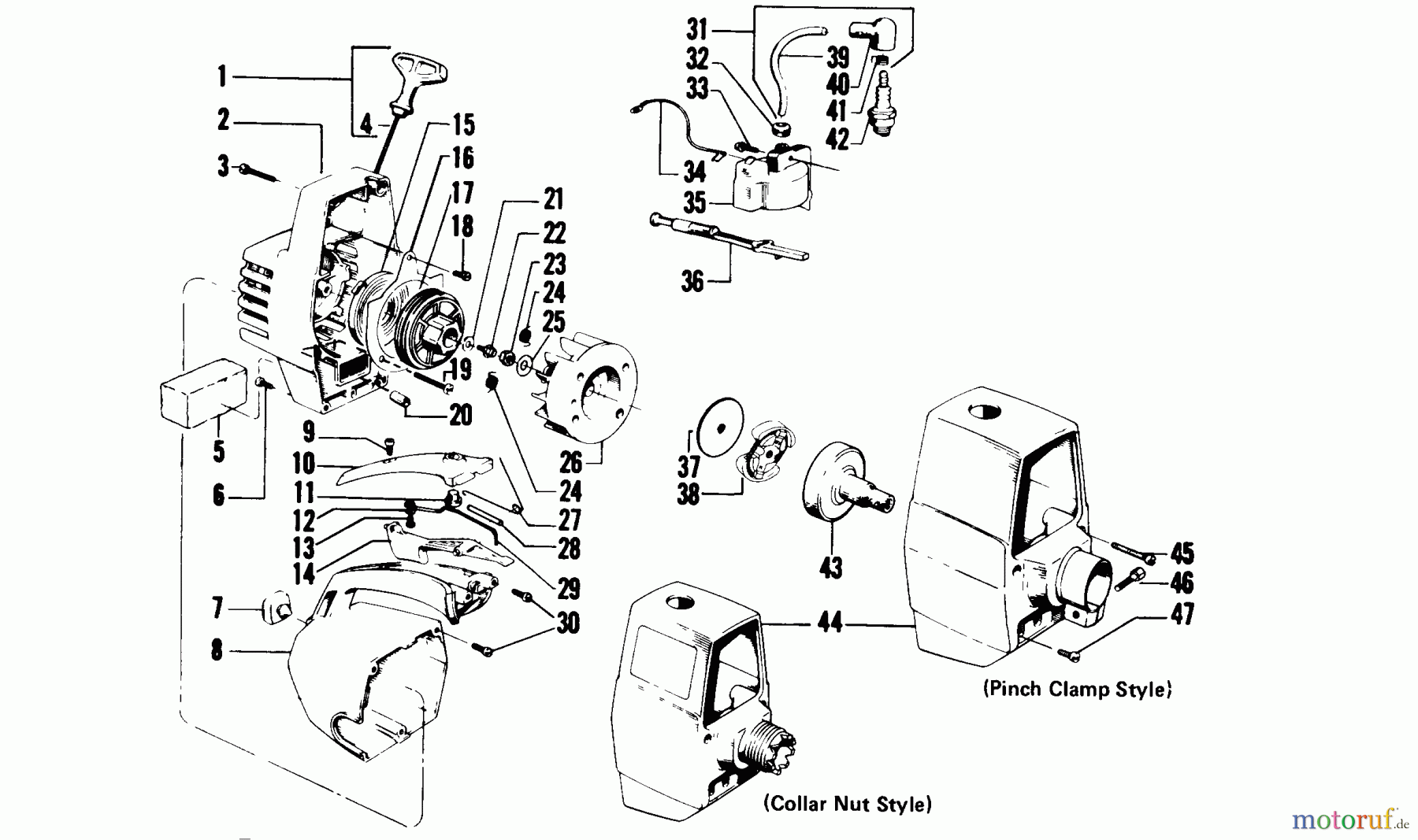 Poulan / Weed Eater Motorsensen, Trimmer 2610 - Weed Eater String Trimmer STARTER & SHROUDS