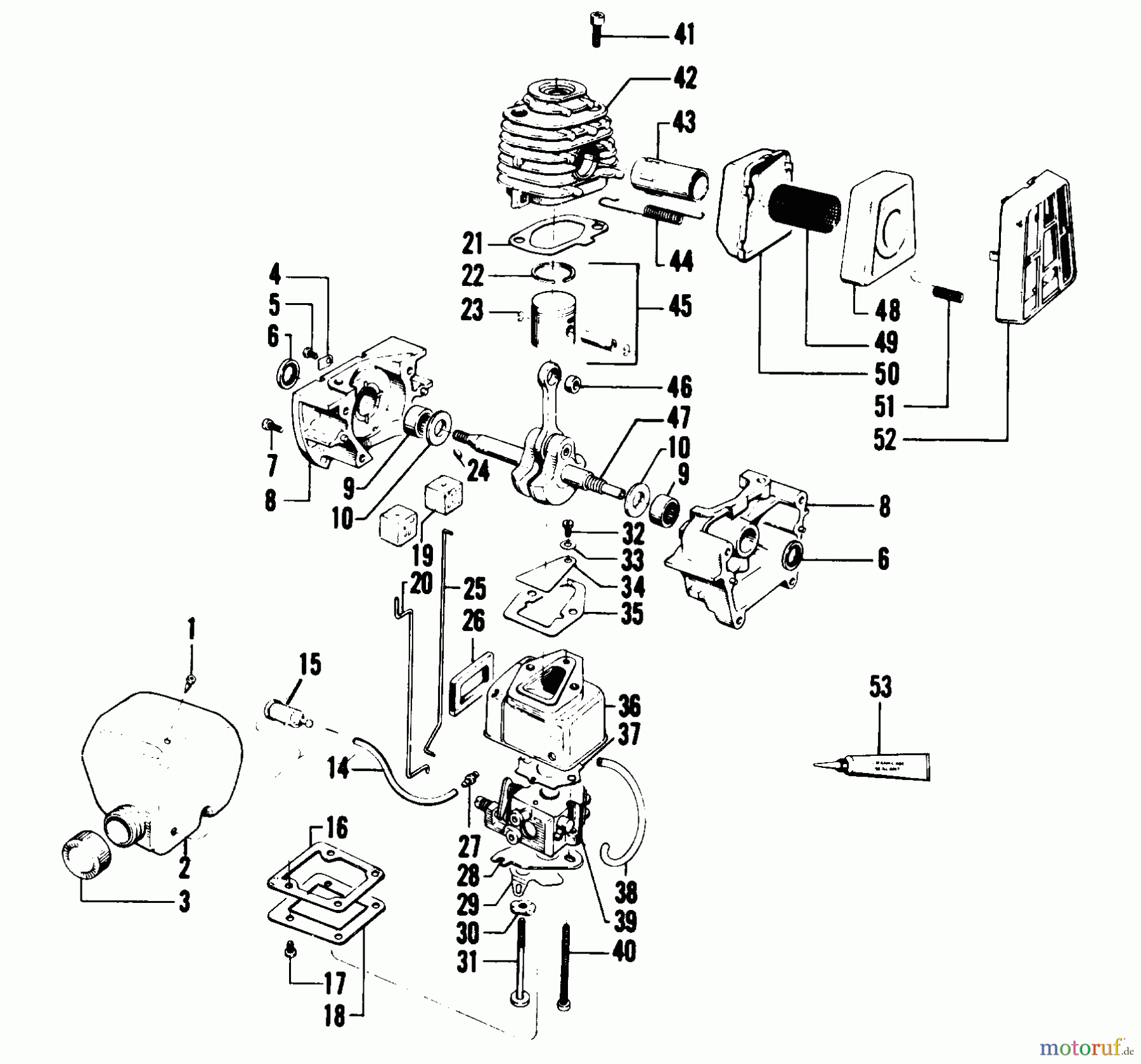 Poulan / Weed Eater Motorsensen, Trimmer 2615 - Weed Eater String Trimmer POWER UNIT