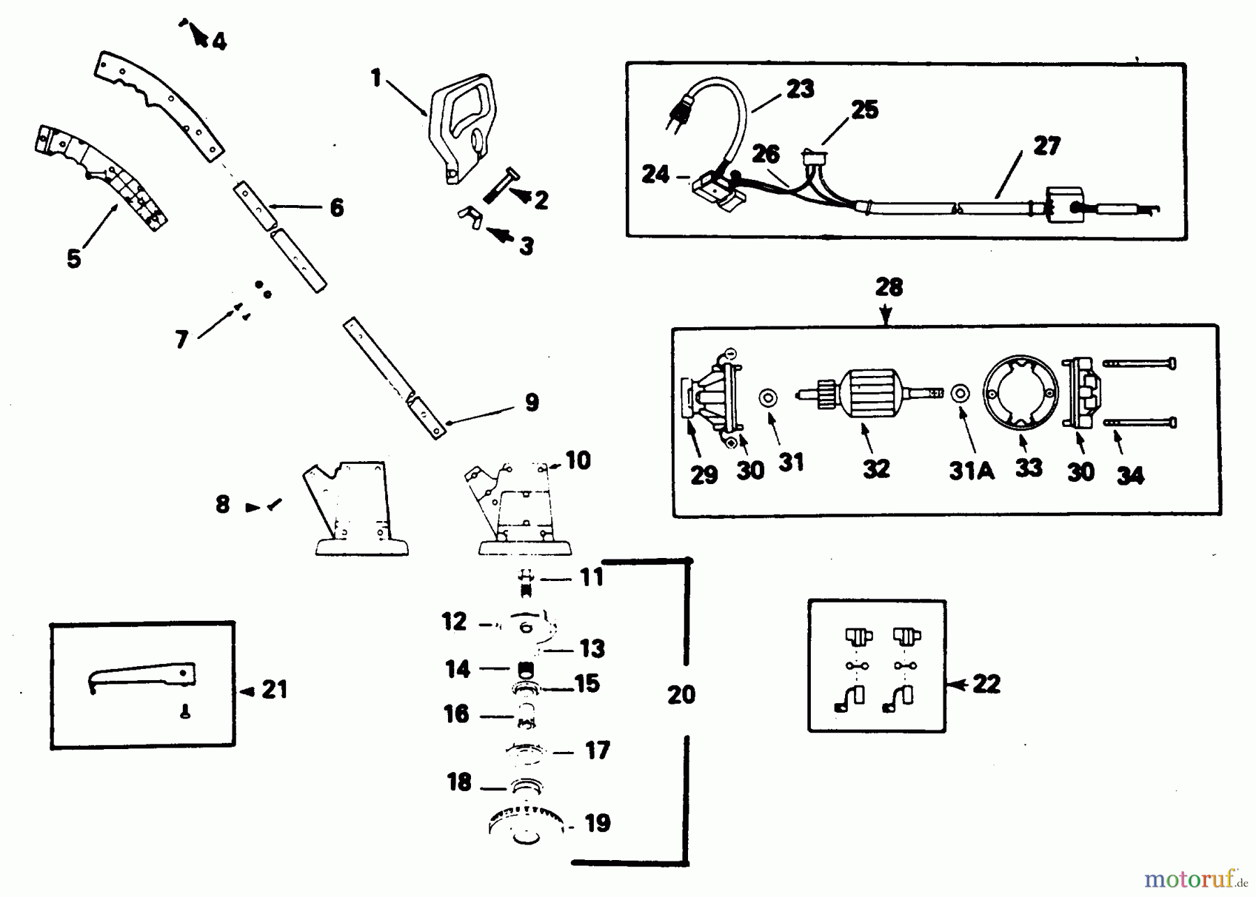Poulan / Weed Eater Motorsensen, Trimmer 589 - Weed Eater Electric Trimmer TRIMMER ASSEMBLY