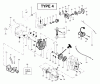 Poulan / Weed Eater BC2400 (Type 4) - Weed Eater String Trimmer Ersatzteile Engine Assembly Type 4