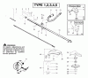 Poulan / Weed Eater BC2400 (Type 5) - Weed Eater String Trimmer Ersatzteile Handle & Shaft Assembly