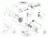 Poulan / Weed Eater BC2400 (Type 6) - Weed Eater String Trimmer Ersatzteile Engine Assembly Type 6