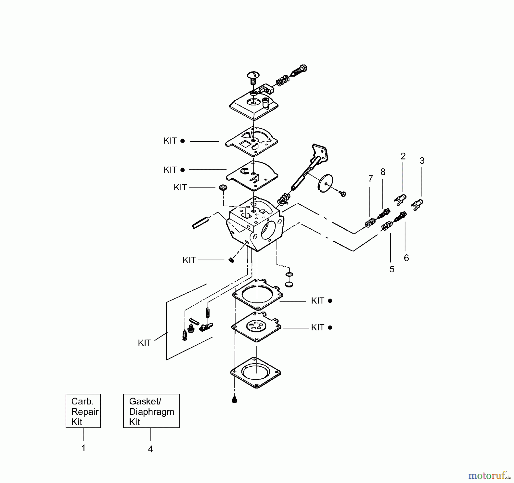  Poulan / Weed Eater Motorsensen, Trimmer BC24W - Weed Eater String Trimmer Carburetor - WT380