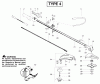 Poulan / Weed Eater BC2500LE (Type 4) - Weed Eater String Trimmer Ersatzteile Handle & Driveshaft Assembly Type 4