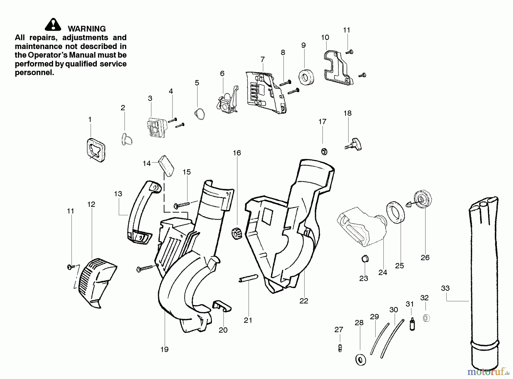 Poulan / Weed Eater Bläser / Sauger / Häcksler / Mulchgeräte PBV200 - Poulan Pro Blower Housing