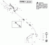 Poulan / Weed Eater FL20C (Type 4) - Weed Eater Featherlite String Trimmer Ersatzteile Cutting Equipment Type 1,2,3,4
