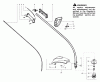 Poulan / Weed Eater FL21 - Weed Eater Featherlite String Trimmer Ersatzteile Driver Shaft & Cutting Head