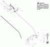 Poulan / Weed Eater FL23 - Weed Eater Featherlite String Trimmer Ersatzteile Shaft & Handle