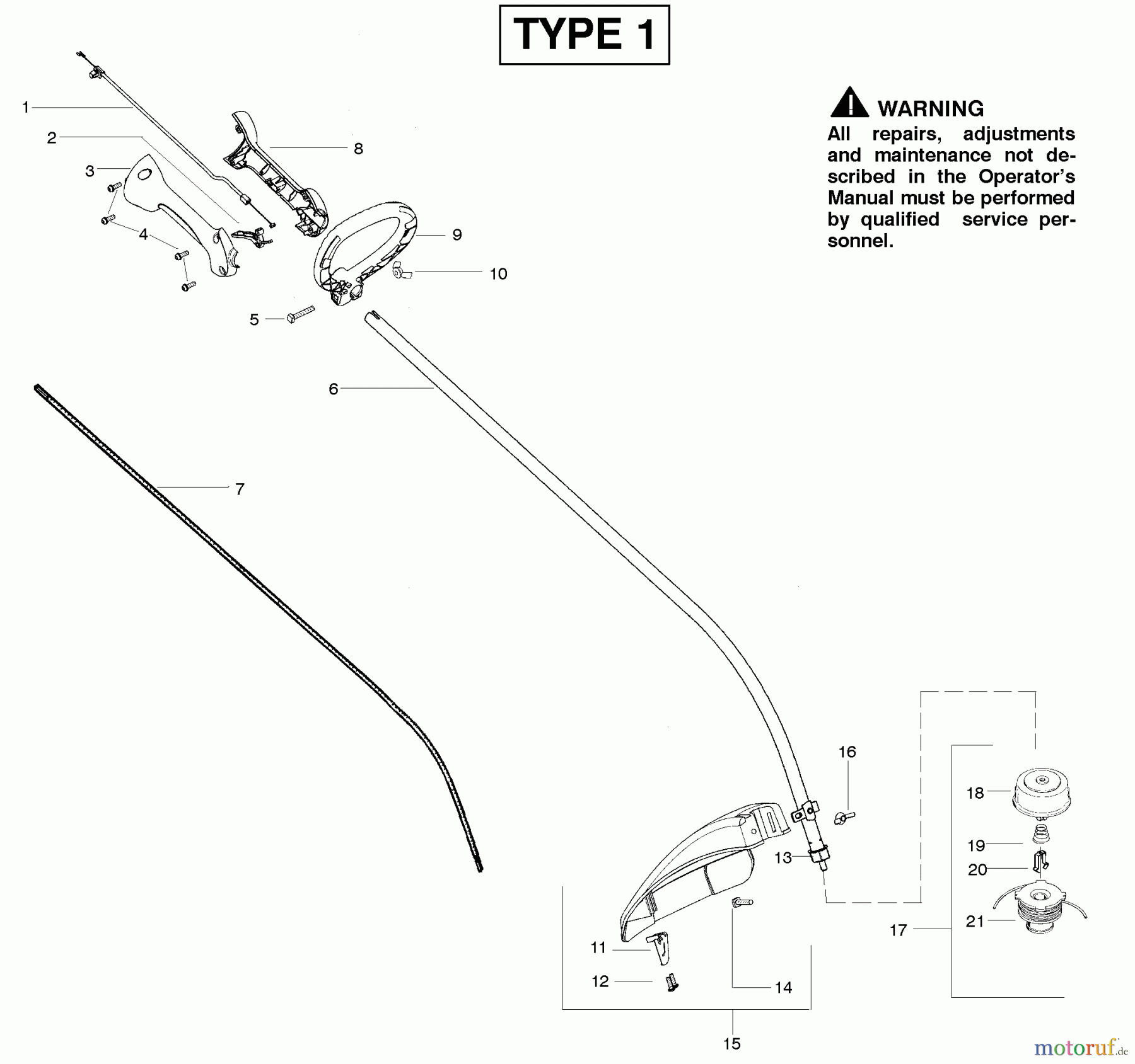 Poulan / Weed Eater Motorsensen, Trimmer FL26 - Weed Eater Featherlite String Trimmer Cutting Equipment Type 1