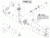 Poulan / Weed Eater FX26SC (Type 3) - Weed Eater Featherlite Extreme String Trimmer Ersatzteile Engine Type 3,4