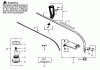 Poulan / Weed Eater GTI17LE - Weed Eater String Trimmer Ersatzteile Shaft and Handle Assy