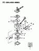 Poulan / Weed Eater GTI17T - Weed Eater String Trimmer Ersatzteile CARBURETOR WT - 298A GTI 17T TYPE 2 & 3
