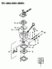 Poulan / Weed Eater GTI18 - Weed Eater String Trimmer Ersatzteile CARBURETOR WA-298A FOR TYPES 2 & 3