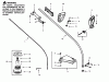 Poulan / Weed Eater LT7500 - Weed Eater String Trimmer Ersatzteile CUTTING HEAD & DRIVE SHAFT