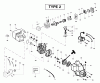 Poulan / Weed Eater PL500 (Type 2) - Weed Eater String Trimmer Ersatzteile Engine Assembly Type 2