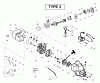 Poulan / Weed Eater PL500 (Type 3) - Weed Eater String Trimmer Ersatzteile Engine Assembly Type 3