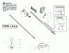 Poulan / Weed Eater PL500 (Type 3) - Weed Eater String Trimmer Ersatzteile Handle And Shaft Assembly