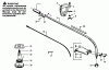 Poulan / Weed Eater PLT2245 - Paramount String Trimmer Ersatzteile CUTTING HEAD & DRIVE SHAFT