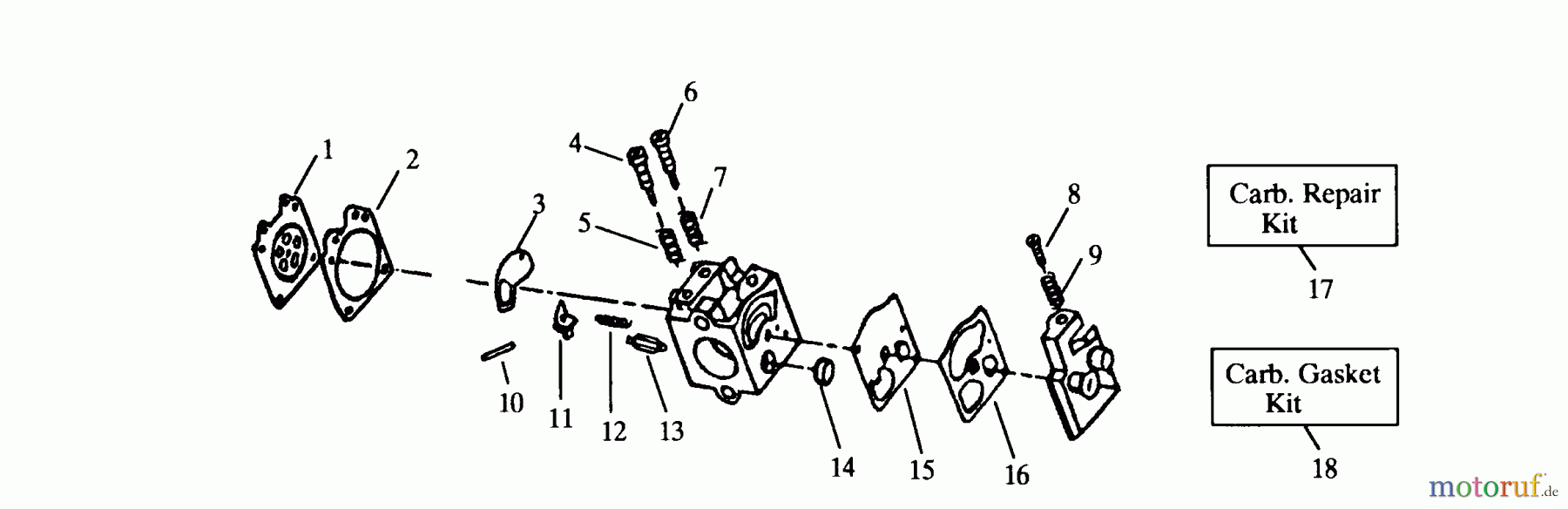Poulan / Weed Eater Motorsensen, Trimmer PLT2248 - Paramount String Trimmer CARBURETOR WA-199