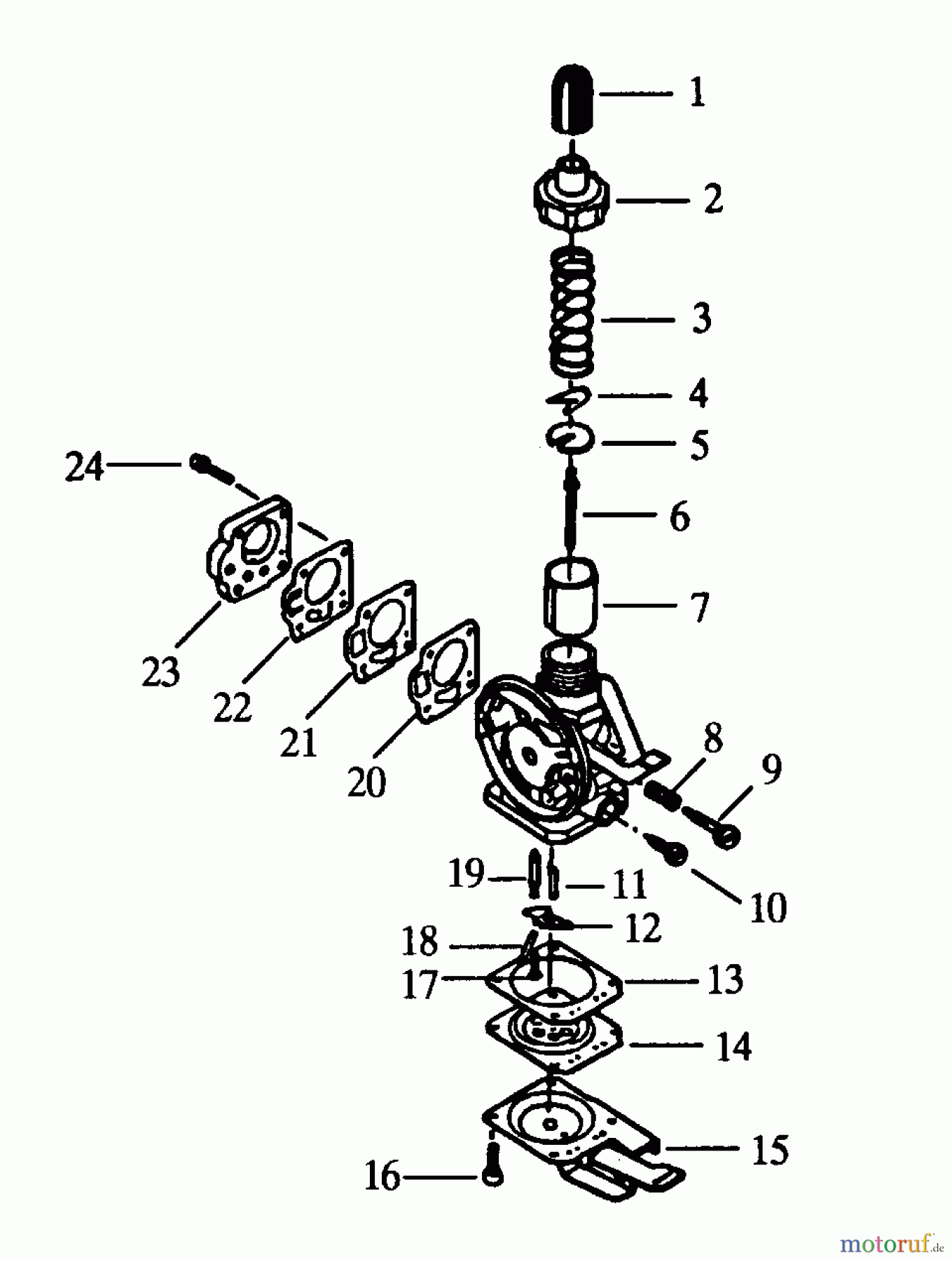 Poulan / Weed Eater Bläser / Sauger / Häcksler / Mulchgeräte PP440 - Poulan Pro Blower CARBURETOR