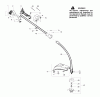 Poulan / Weed Eater PP035 - Poulan Pro String Trimmer Ersatzteile Handle, Chassis & Bar Assembly