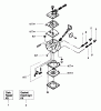Poulan / Weed Eater PP176 - Poulan Pro String Trimmer Ersatzteile Carburetor Assembly - WT298B