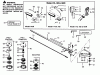 Poulan / Weed Eater PP185R - Poulan Pro String Trimmer Ersatzteile CUTTING HEAD & DRIVE SHAFT ASSEMBLIES