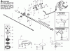 Poulan / Weed Eater PP196 - Poulan Pro String Trimmer Ersatzteile Drive Shaft & Cutting Head