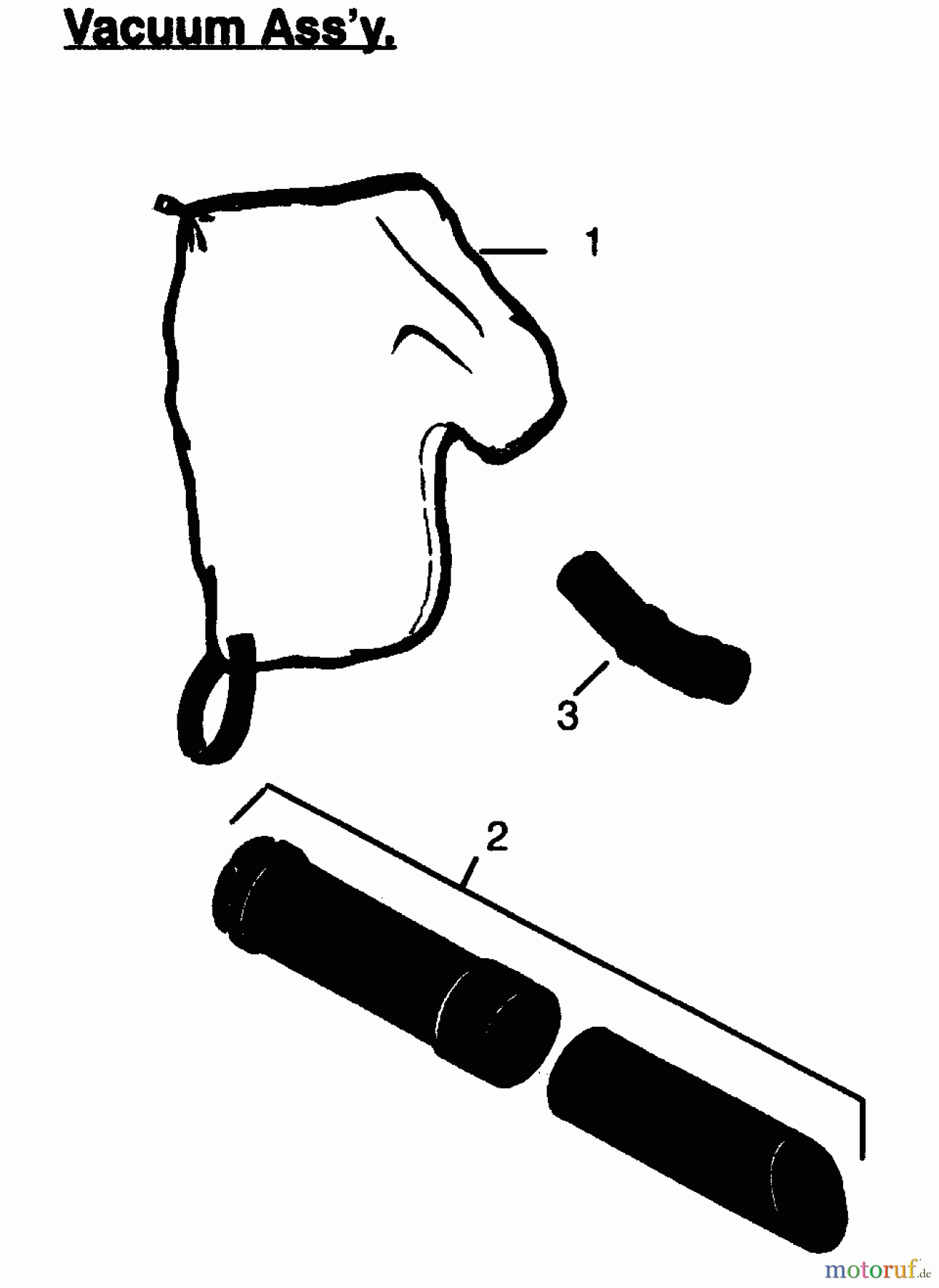 Poulan / Weed Eater Bläser / Sauger / Häcksler / Mulchgeräte PP452 - Poulan Pro Blower VACUUM ASSEMBLY